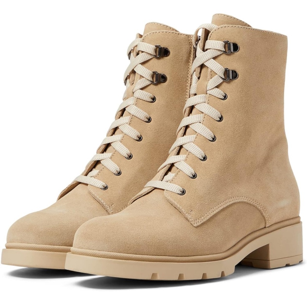 La Canadienne Women Sabel Waterproof
Suede Sand Combat Boots 6.5 M (D 460) - Picture 2 of 15
